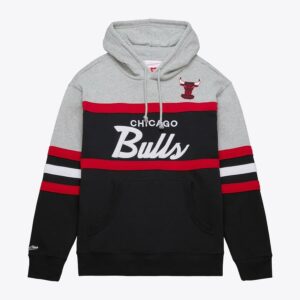 Mitchell & Ness Black Chicago Bulls Head Coach Pull à capuche Noir 1379330