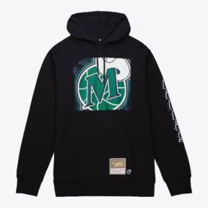 Mitchell & Ness Noir Dallas Mavericks Big Face 7.0 Pull à capuche Noir 1528985
