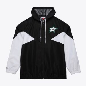 Mitchell & Ness Black Dallas Stars Ultimate Veste coupe-vent légère à fermeture éclair complète Noir 1378458