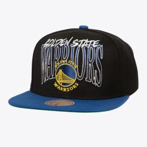 Casquette de baseball Mitchell & Ness noir Golden State Warriors Rise Up Snapback Hat crème 1589731