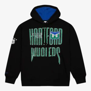Mitchell & Ness Noir Hartford Whalers Team OG Sweat à capuche en polaire Noir 1378241