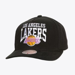 Mitchell & Ness Noir Los Angeles Lakers Hardwood Classics Big Time Pro Snapback Chapeau Noir 1589837