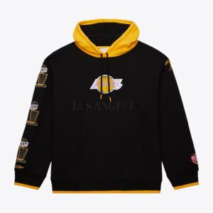 Mitchell & Ness Noir Los Angeles Lakers Team OG 3.0 Vintage Polaire Pull à capuche Violet 1426509