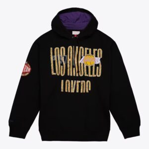 Mitchell & Ness Sweat à capuche en polaire noir Los Angeles Lakers Team OG Noir 1502768