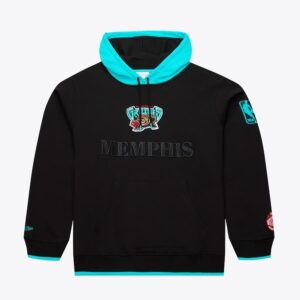 Mitchell & Ness Noir Memphis Grizzlies Team OG 3.0 Vintage Polaire Pull à capuche Noir 1500509