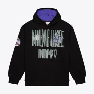 Mitchell & Ness Noir Milwaukee Bucks Team OG Sweat à capuche en polaire Noir 1528890