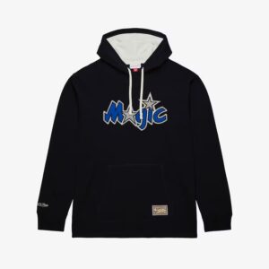 Mitchell & Ness Noir Orlando Magic Vintage Logo Thermique Léger Pull À Capuche Noir 1551109