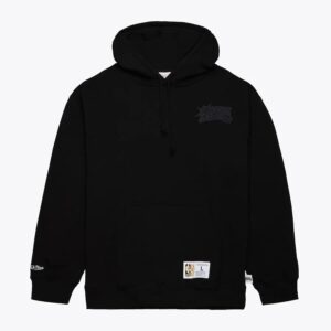 Mitchell & Ness Sweat à capuche en polaire épais avec logo ton sur ton des 76ers de Philadelphie noir Noir 1501494