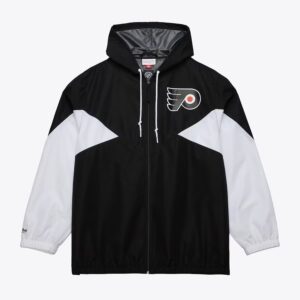 Mitchell & Ness Black Philadelphia Flyers Ultimate Veste coupe-vent légère à fermeture éclair complète Noir 1378470