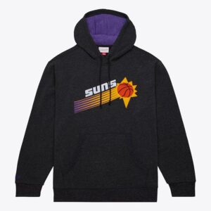 Mitchell & Ness Black Phoenix Suns Sweat à capuche en polaire lavé à la neige Noir 1550938