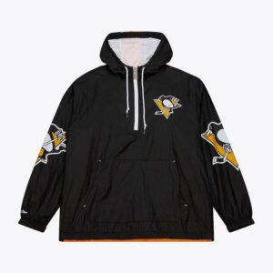 Mitchell & Ness Veste coupe-vent noire à quart de zip Anorak des Penguins de Pittsburgh Team 2.0 Noir 1378670