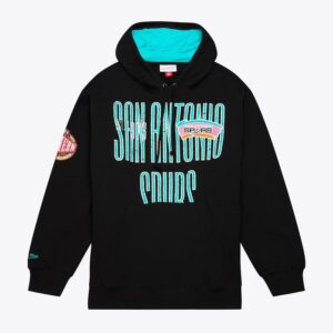 Mitchell & Ness Noir San Antonio Spurs Team OG Sweat à capuche en polaire Bleu 1427148