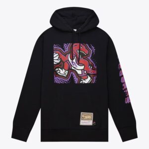 Mitchell & Ness Noir Toronto Raptors Big Face 7.0 Pull à capuche Noir 1529018