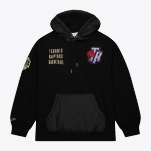 Mitchell & Ness Noir Toronto Raptors Team OG 2.0 Vintage Logo Polaire Pull à capuche Bleu 1528791
