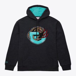 Mitchell & Ness Sweat à capuche noir en polaire délavé par la neige des Grizzlies de Vancouver Noir 1501127