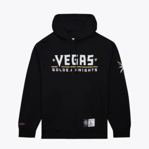 Mitchell & Ness Black Vegas Golden Knights Game Time Sweat à capuche en polaire Noir 1378089
