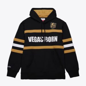 Mitchell & Ness Black Vegas Golden Knights Head Coach Pull à capuche en polaire Noir 1378062