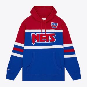 Mitchell & Ness Bleu New Jersey Nets Head Coach Pull à capuche Bleu 1550876