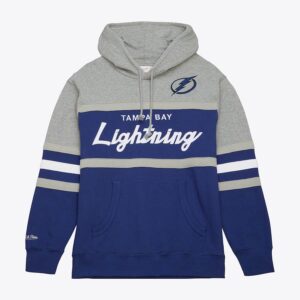 Mitchell & Ness Bleu Tampa Bay Lightning Head Coach Pull à capuche Bleu 1378282