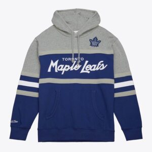 Mitchell & Ness Bleu Toronto Maple Leafs Head Coach Pull à capuche Bleu 1378269