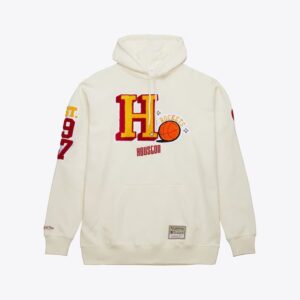 Mitchell & Ness crème Houston Rockets Sswagger polaire pull à capuche rouge 1431972