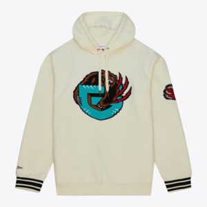 Mitchell & Ness Crème Vancouver Grizzlies Rétro Chainstitch Heavyweight Pull à capuche Crème 1501229