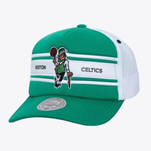 Mitchell & Ness Green Boston Celtics Sideline Trucker Snapback Hat Vert 1589949