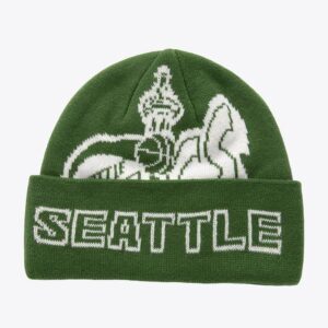 Mitchell & Ness Green Seattle SuperSonics Hardwood Classics K.O. Bonnet en tricot à revers Vert 1590147