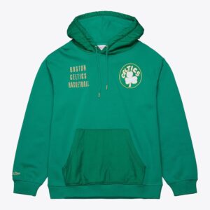 Mitchell & Ness Kelly Green Boston Celtics Team OG 2.0 Vintage Logo Sweat à capuche en polaire Blanc 1427710