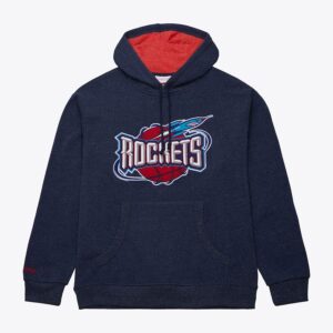 Mitchell & Ness Navy Houston Rockets Sweat à capuche en polaire lavé à la neige Bleu 1550988