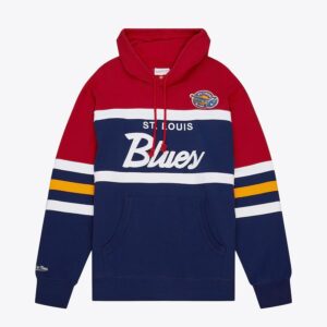 Mitchell & Ness Navy St. Sweat à capuche Louis Blues Head Coach Pull à capuche Bleu 1378051