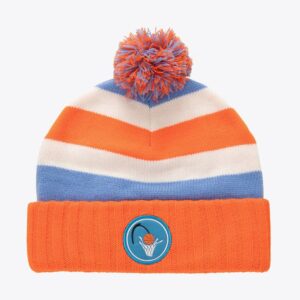 Mitchell & Ness Orange Cleveland Cavaliers Snow Day Hardwood Classics Bonnet en tricot à revers avec pompon Orange 1590171
