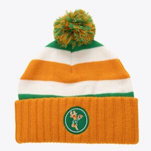 Mitchell & Ness Orange Milwaukee Bucks Snow Day Hardwood Classics Bonnet en tricot à revers avec pompon Orange 1590168