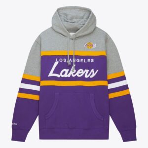 Mitchell & Ness Violet Los Angeles Lakers Head Coach Pull à capuche Violet 1426826