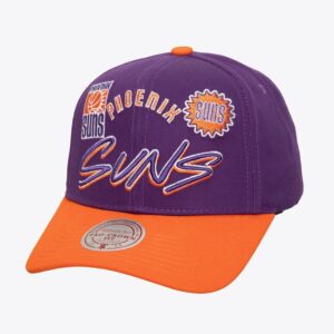 Mitchell & Ness Violet Phoenix Suns Eldy Script Hardwood Classics Snapback Chapeau Violet 1589904