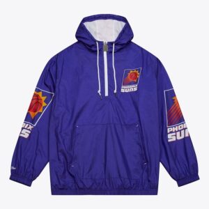 Mitchell & Ness Purple Phoenix Suns Team 2.0 Anorak Veste coupe-vent à quart de zip Violet 1589049