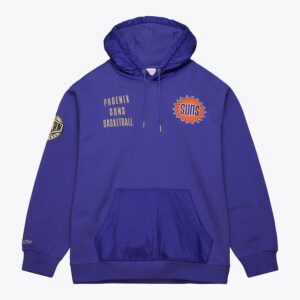 Mitchell & Ness Violet Phoenix Suns Team OG 2.0 Vintage Logo Sweat à capuche en polaire Rouge 1528719