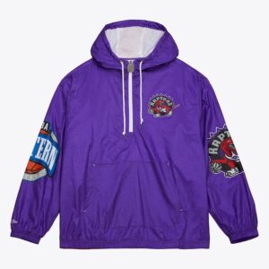 Mitchell & Ness Violet Toronto Raptors Team 2.0 Anorak Coupe-vent à quart de zip Violet 1589037
