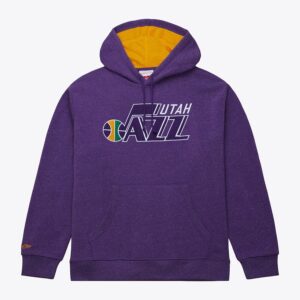 Mitchell & Ness Purple Utah Jazz Snow Washed Fleece Pull à capuche Violet 1550948