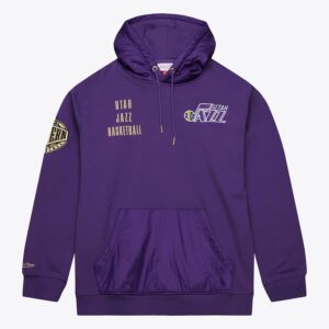 Mitchell & Ness Violet Utah Jazz Team OG 2.0 Vintage Logo Sweat à capuche en polaire Rouge 1528706