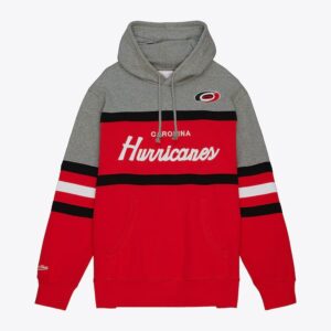 Mitchell & Ness Red Carolina Hurricanes Head Coach Pull à capuche Rouge 1378320