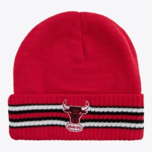 Mitchell & Ness Red Chicago Bulls Windy City Bonnet en tricot à revers Rouge 1590156