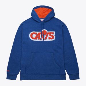 Mitchell & Ness Royal Cleveland Cavaliers Sweat à capuche en polaire lavé à la neige Noir 1431672