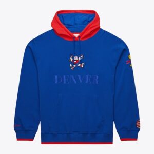 Mitchell & Ness Royal Denver Nuggets Team OG 3.0 Vintage polaire pull à capuche bleu 1500439