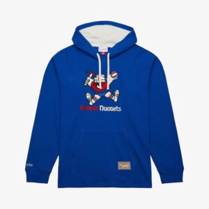 Mitchell & Ness Royal Denver Nuggets Vintage Logo thermique léger pull à capuche bleu 1551031
