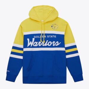 Mitchell & Ness Royal Golden State Warriors Head Coach Pull à capuche Bleu 1499739