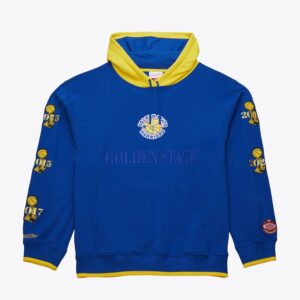 Mitchell & Ness Royal Golden State Warriors Team OG 3.0 Vintage polaire pull à capuche bleu 1500259