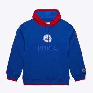 Mitchell & Ness Royal Philadelphia 76ers Team OG 3.0 Vintage polaire pull à capuche bleu 1500339