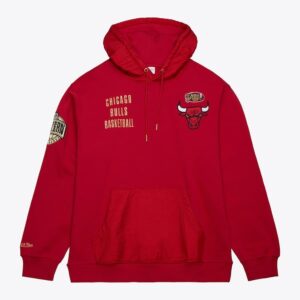 Mitchell & Ness Scarlet Chicago Bulls Team OG 2.0 Vintage Logo Sweat à capuche en polaire Rouge 1502940