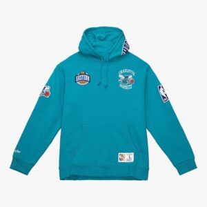 Mitchell & Ness Teal Charlotte Hornets City Collection Sweat à capuche en polaire Turquoise 1427363